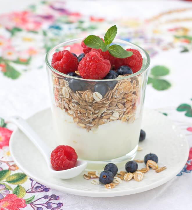 cereales saludables yogur griego desayuno