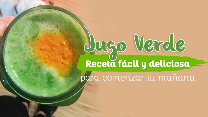 Jugo verde: Receta fácil y deliciosa para comenzar tu mañana