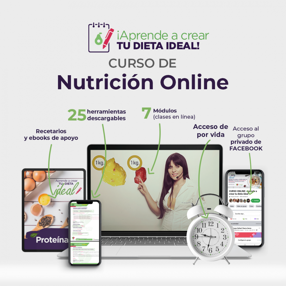 Curso Online de Nutrición Aprende a crear tu dieta ideal, bases y nutrición saludable Curso Online de Nutrición Aprende a crear tu dieta ideal, bases y nutrición saludable