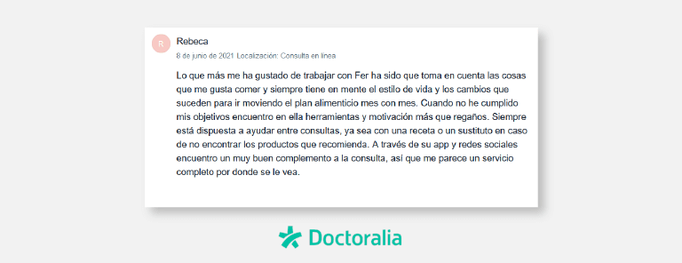 Testimonios de Doctoralia